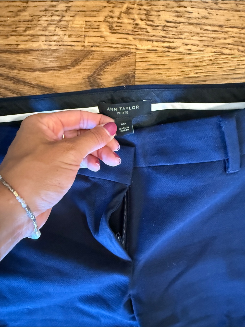 Ann Taylor Petite Royal Blue Skinny Pants